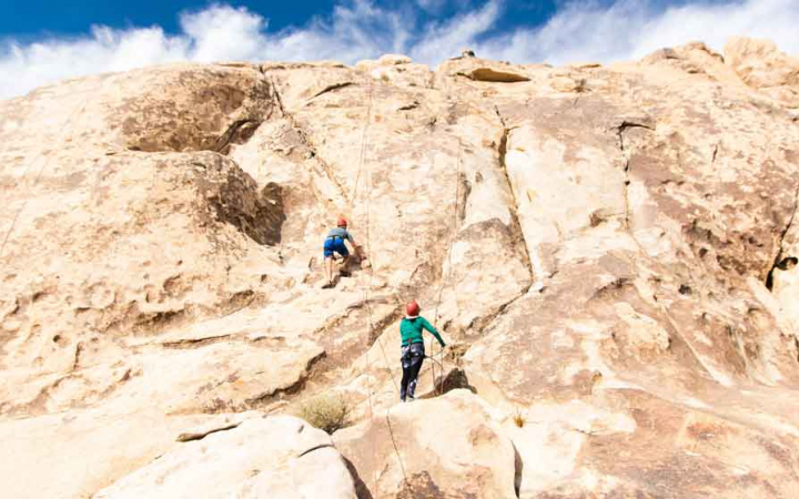 rock climbing expedition with outdoor leadership school